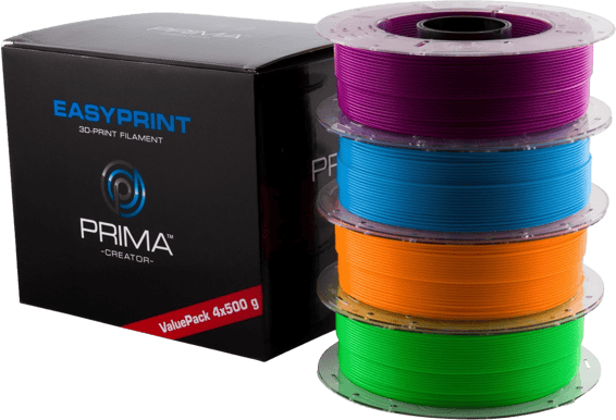 Prima Creator Easy Print PLA Valuepack Neon 1.75mm 4x500G