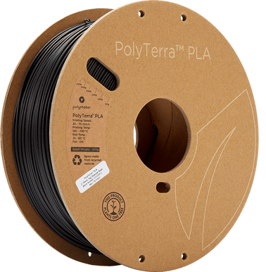 Polymaker PolyTerra PLA 1.75mm - 1 kg - Svart
