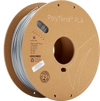 Polymaker PolyTerra PLA 1.75mm - 1 kg - Grå