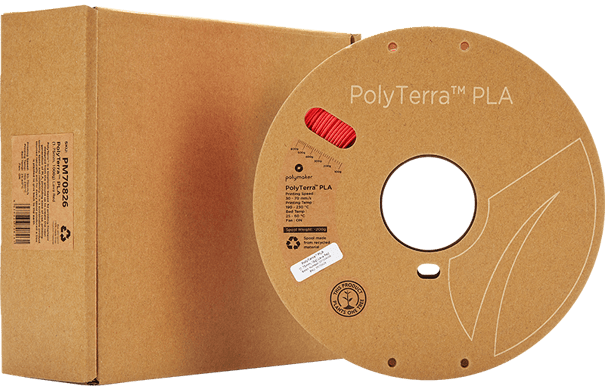 Polymaker PolyTerra PLA 1.75mm - 1 kg - Röd