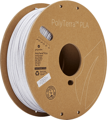 Polymaker PolyTerra PLA 1.75mm - 1 kg - Marmorvit