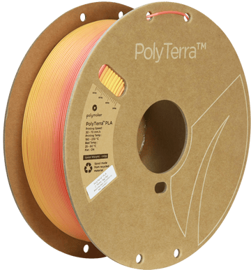 Polymaker PolyTerra PLA 1.75mm - 1 kg - Gradient Orange/Röd