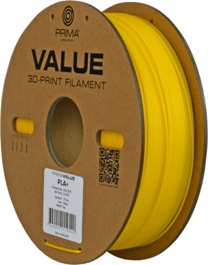 Prima Creator Prima Value PLA+ 1.75mm 1kg - Gul