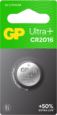 GP Litiumbatteri Knappcell CR2016 3V 1-P
