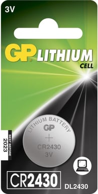 GP Litiumbatteri Knappcell CR2430 3V 1-P