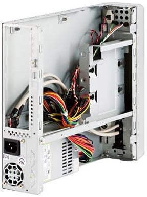 Compucase 8K07BS-SA12U, Mini-ITX, Svart/Silver