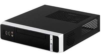 Compucase 8K07BS-SA12U, Mini-ITX, Svart/Silver