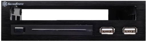 SilverStone Media storage SST-TS03B Svart