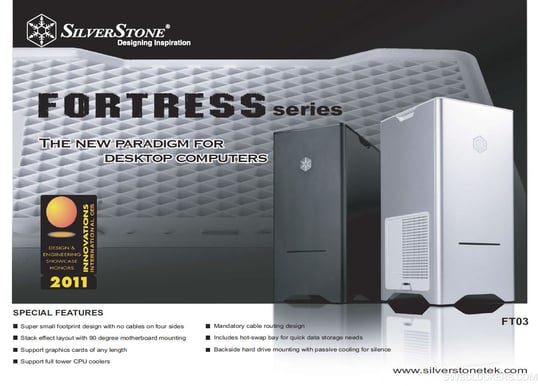 SilverStone Fortress FT03 Svart