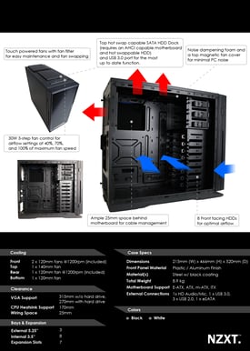 NZXT H2 Svart