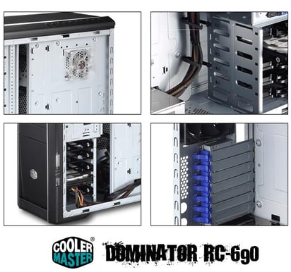 Cooler Master Dominator 690 Svart