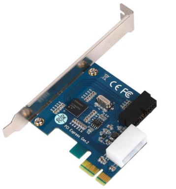 Internal Dual port PCIe USB 3.0 Low Profile