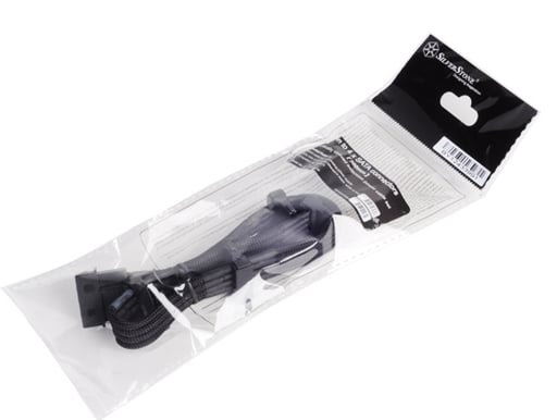 Silverstone Sleeved cable 4-pin to 4 SATA (300mm)