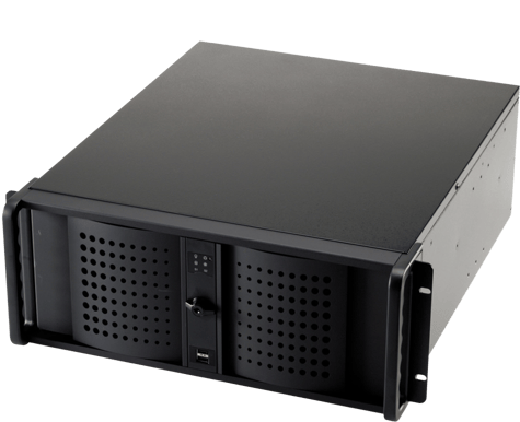 Fantec TCG-4800X07-1 4U rackchassi Svart
