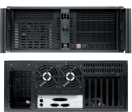 Fantec TCG-4800X07-1 4U rackchassi Svart