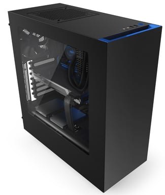 NZXT S340 Svart/Blå