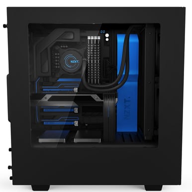NZXT S340 Svart/Blå