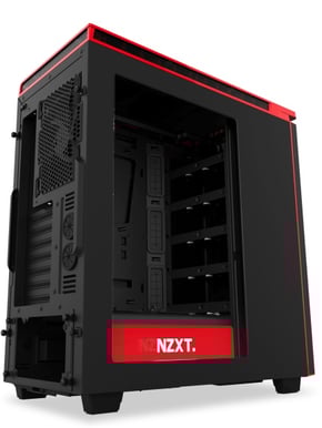 NZXT H440W Silent Ultra New Edition Fönster Svart/Röd