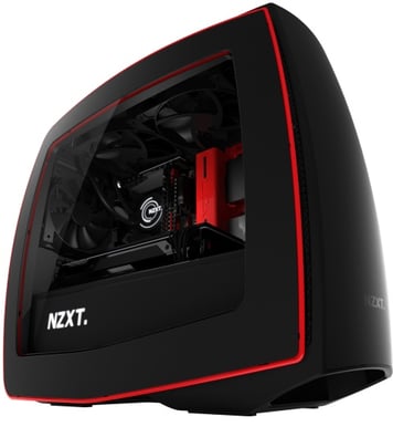 NZXT Manta Svart/Röd Fönster
