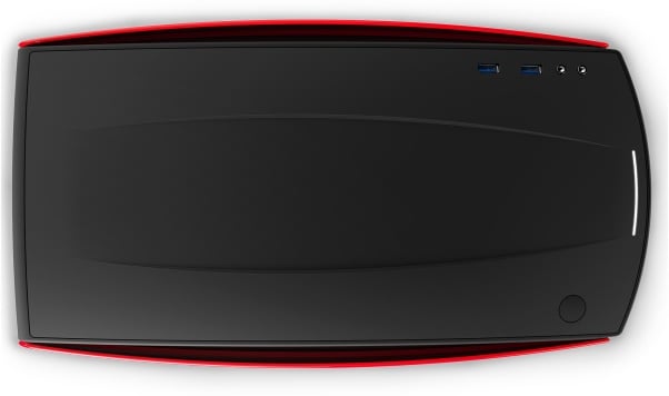 NZXT Manta Svart/Röd Fönster