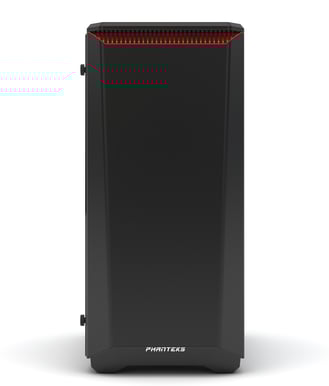 Phanteks Eclipse P400 Tempered Glass Svart/Röd