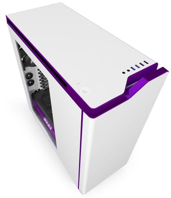 NZXT H440W Silent Ultra New Edition Fönster Vit/Lila