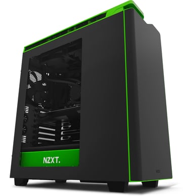 NZXT H440W Silent Ultra New Edition Fönster Svart/Grön