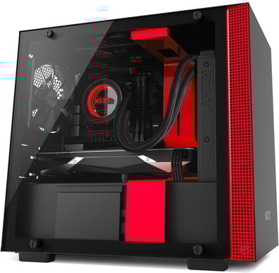 NZXT H200 Svart/Röd