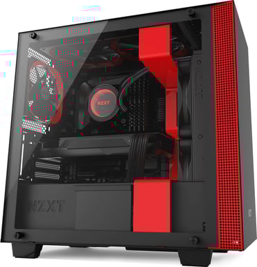 NZXT H400 Svart/Röd