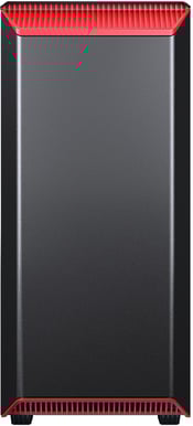 Phanteks Eclipse P300 Tempered Glass Svart/Röd