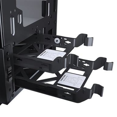 Phanteks Eclipse P300 Tempered Glass Svart/Vit