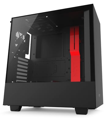 NZXT H500 Svart/Röd