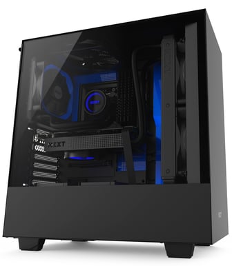 NZXT H500 Svart/Blå