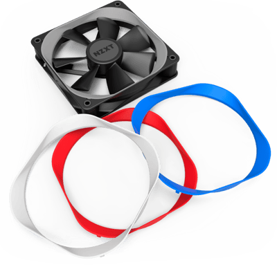 NZXT Aer Trim 140mm Vit 2-pack