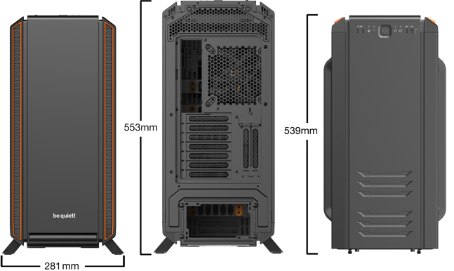 be quiet! Silent Base 801 Fönster Orange