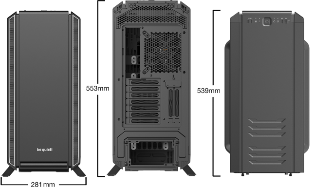 be quiet! Silent Base 801 Fönster Silver