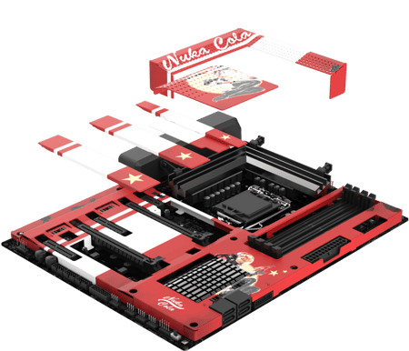 NZXT N7 Z370 Heatsink Cover Nuka Cola