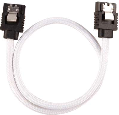 Corsair SATA-kabel Rak Vit 30cm 2-pack