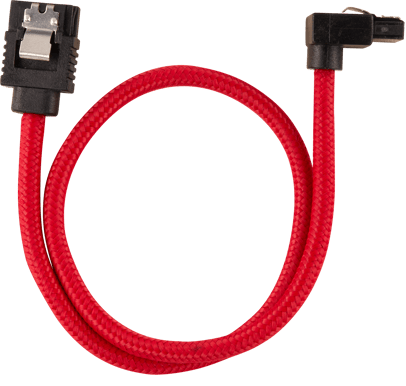 Corsair SATA-kabel Vinklad Röd 30cm 2-pack