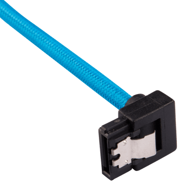 Corsair SATA-kabel Vinklad Blå 30cm 2-pack