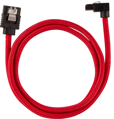 Corsair SATA-kabel Vinklad Röd 60cm 2-pack