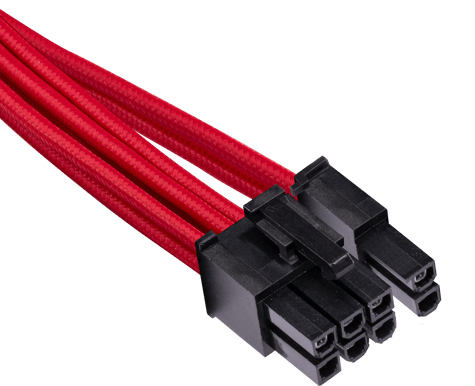 Corsair Sleevad PCIe-kabel Single Typ 4 Gen 4 -Röd