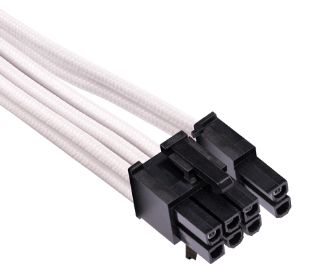 Corsair Sleevad PCIe-kabel Single Typ 4 Gen 4 -Vit