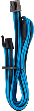 Corsair Sleevad PCIe-kabel Single Typ 4 Gen 4 -Svart/Blå