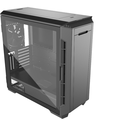 Phanteks P600S Tempered Glass Svart