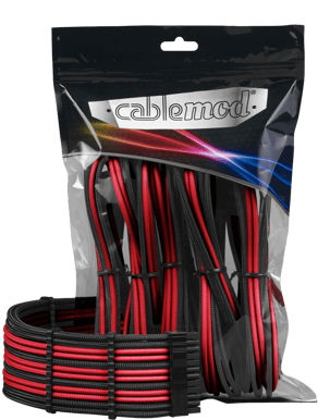 CableMod PRO ModMesh Extension Kit - Svart/Röd