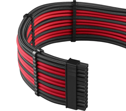 CableMod PRO ModMesh Extension Kit - Svart/Röd