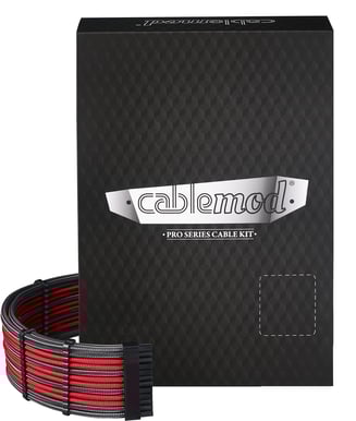 CableMod PRO ModMesh C-Series Kit AXi/HXi/RM - Carbon/Röd