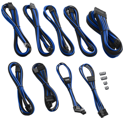 CableMod PRO ModMesh C-Series Kit AXi/HXi/RM - Svart/Blå