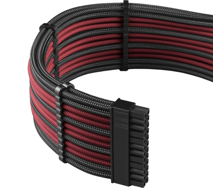 CableMod PRO ModMesh C-Series Kit AXi/HXi/RM - Svart/Blodröd